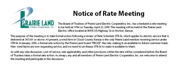April Bill Insert About Rate Meeting